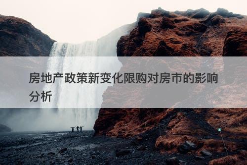 房地产政策新变化限购对房市的影响分析