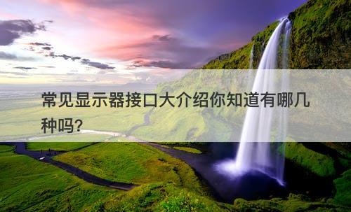 常见显示器接口大介绍你知道有哪几种吗？