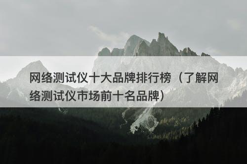 网络测试仪十大品牌排行榜（了解网络测试仪市场前十名品牌）