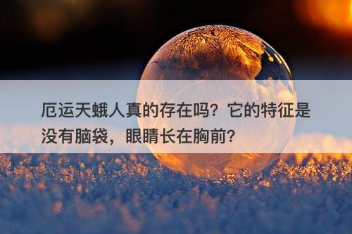 厄运天蛾人真的存在吗？它的特征是没有脑袋，眼睛长在胸前？