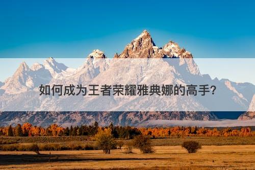 如何成为王者荣耀雅典娜的高手？