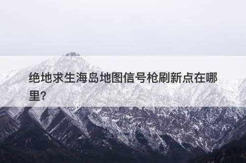 绝地求生海岛地图信号枪刷新点在哪里？