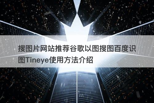 搜图片网站推荐谷歌以图搜图百度识图Tineye使用方法介绍