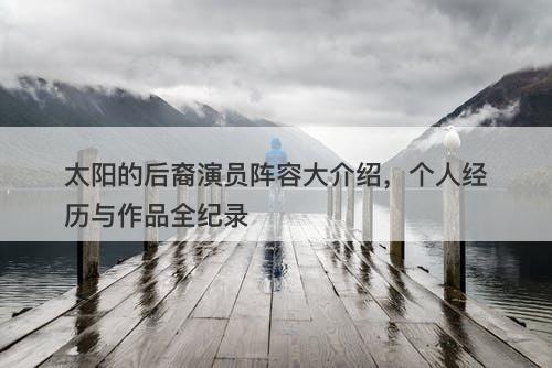太阳的后裔演员阵容大介绍，个人经历与作品全纪录