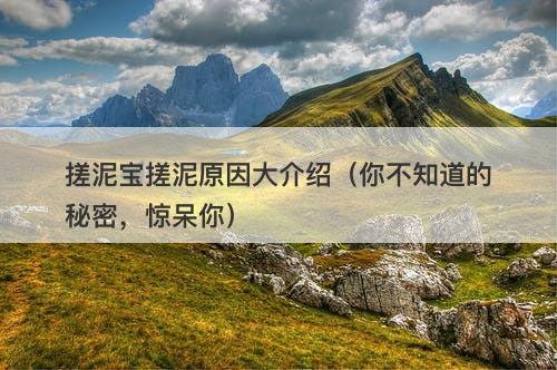 搓泥宝搓泥原因大介绍（你不知道的秘密，惊呆你）