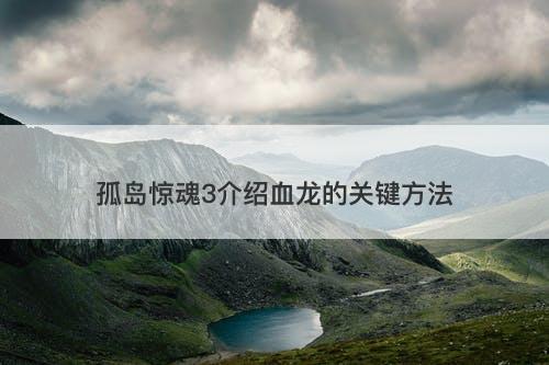 孤岛惊魂3介绍血龙的关键方法