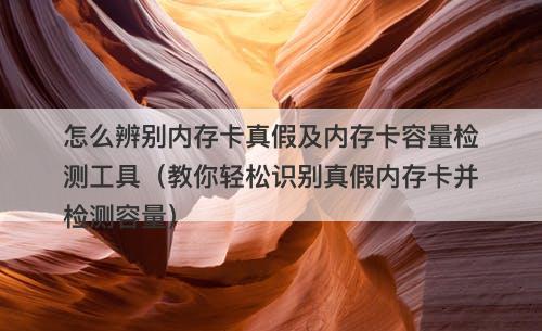 怎么辨别内存卡真假及内存卡容量检测工具（教你轻松识别真假内存卡并检测容量）