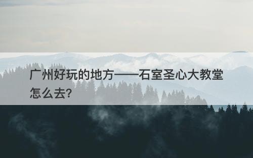 广州好玩的地方——石室圣心大教堂怎么去？