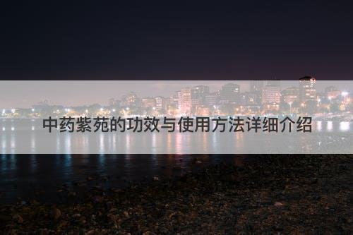 中药紫苑的功效与使用方法详细介绍