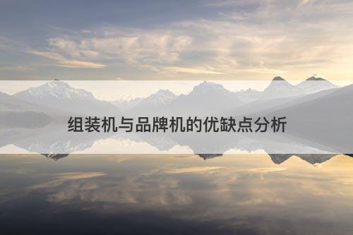 组装机与品牌机的优缺点分析