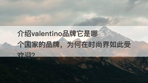 介绍valentino品牌它是哪个国家的品牌，为何在时尚界如此受欢迎？