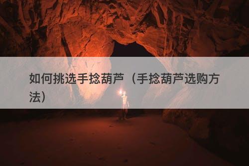 如何挑选手捻葫芦（手捻葫芦选购方法）