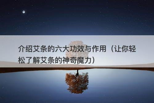 介绍艾条的六大功效与作用（让你轻松了解艾条的神奇魔力）