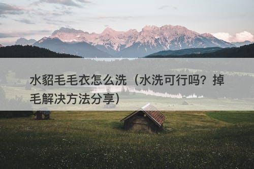 水貂毛毛衣怎么洗（水洗可行吗？掉毛解决方法分享）