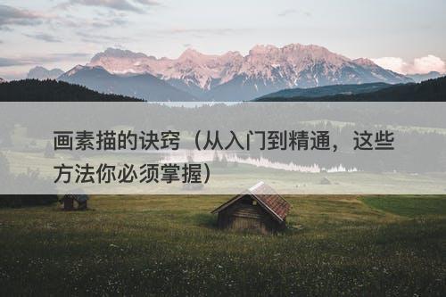 画素描的诀窍（从入门到精通，这些方法你必须掌握）