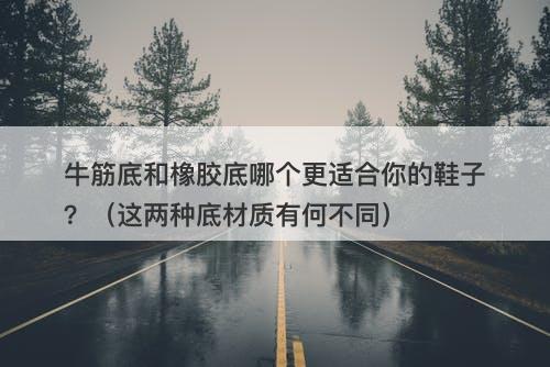 牛筋底和橡胶底哪个更适合你的鞋子？（这两种底材质有何不同）