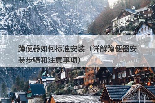 蹲便器如何标准安装（详解蹲便器安装步骤和注意事项）