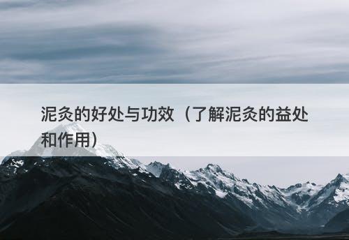 泥灸的好处与功效（了解泥灸的益处和作用）