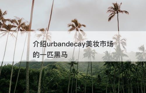 介绍urbandecay美妆市场的一匹黑马