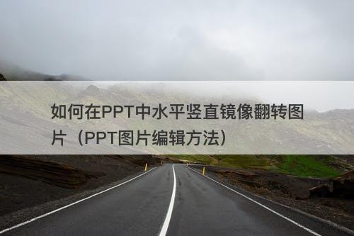 如何在PPT中水平竖直镜像翻转图片（PPT图片编辑方法）