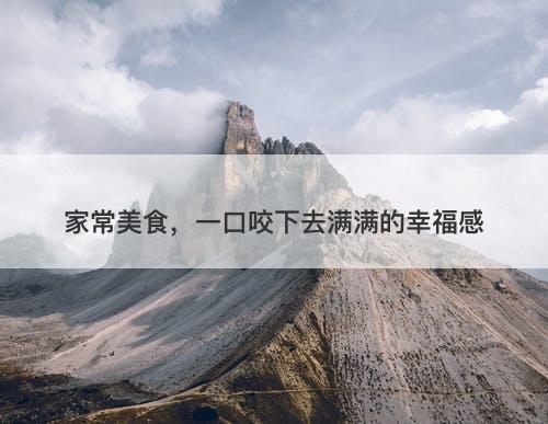 家常美食，一口咬下去满满的幸福感