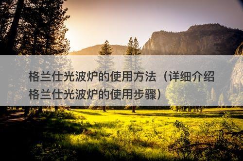 格兰仕光波炉的使用方法（详细介绍格兰仕光波炉的使用步骤）