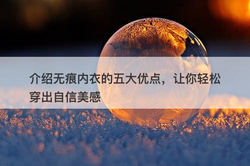 介绍无痕内衣的五大优点，让你轻松穿出自信美感