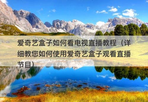 爱奇艺盒子如何看电视直播教程（详细教您如何使用爱奇艺盒子观看直播节目）