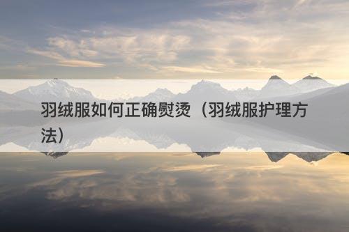 羽绒服如何正确熨烫（羽绒服护理方法）