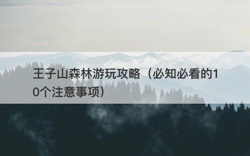 王子山森林游玩攻略（必知必看的10个注意事项）