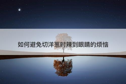 如何避免切洋葱时辣到眼睛的烦恼