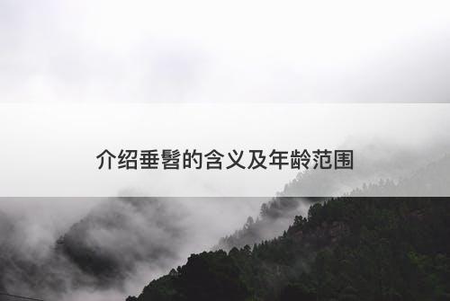 介绍垂髫的含义及年龄范围