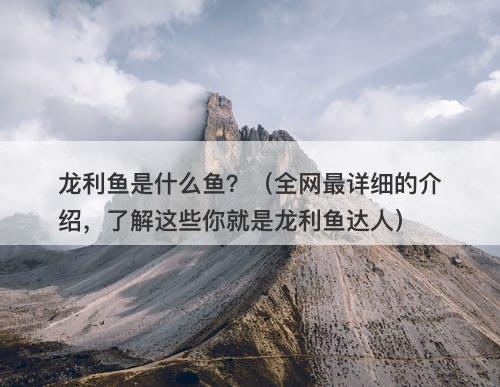 龙利鱼是什么鱼？（全网最详细的介绍，了解这些你就是龙利鱼达人）