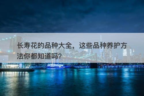 长寿花的品种大全，这些品种养护方法你都知道吗？