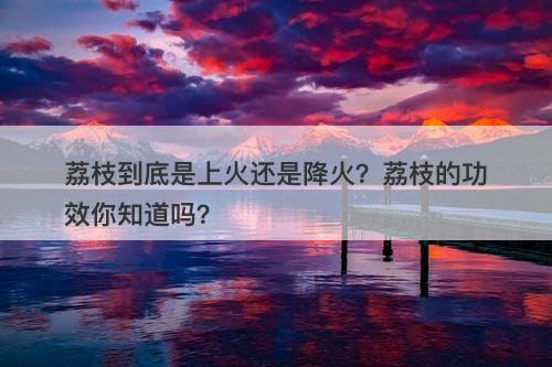 荔枝到底是上火还是降火？荔枝的功效你知道吗？