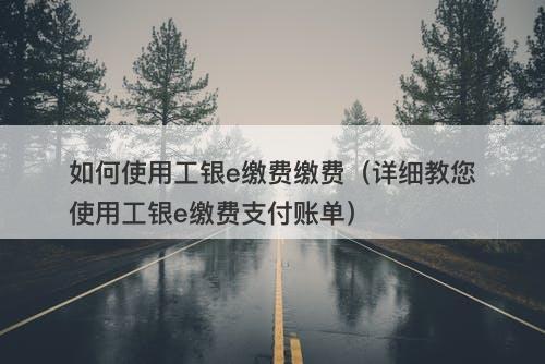 如何使用工银e缴费缴费（详细教您使用工银e缴费支付账单）