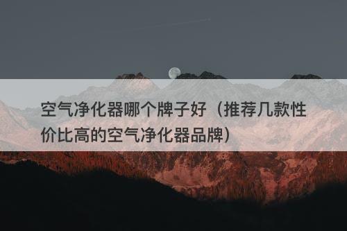 空气净化器哪个牌子好(推荐几款性价比高的空气净化器品牌)