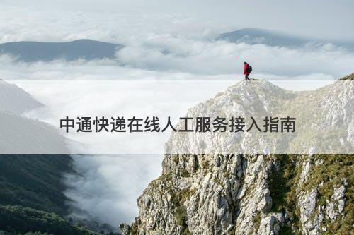 中通快递在线人工服务接入指南