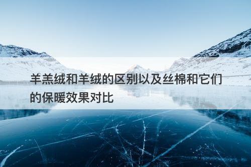 羊羔绒和羊绒的区别以及丝棉和它们的保暖效果对比