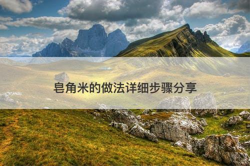 皂角米的做法详细步骤分享