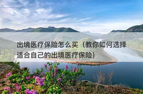 出境医疗保险怎么买（教你如何选择适合自己的出境医疗保险）