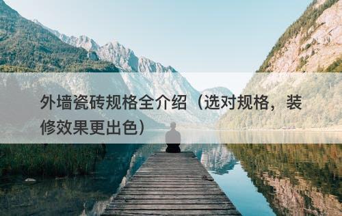 外墙瓷砖规格全介绍（选对规格，装修效果更出色）