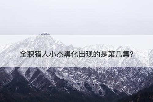 全职猎人小杰黑化出现的是第几集？