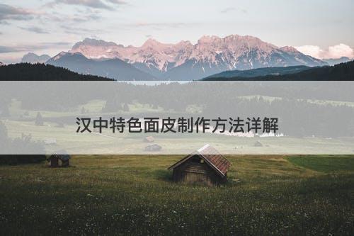 汉中特色面皮制作方法详解