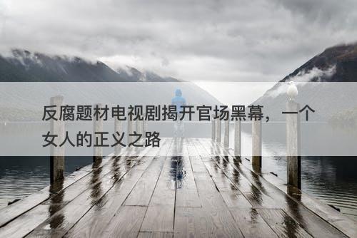 反腐题材电视剧揭开官场黑幕，一个女人的正义之路