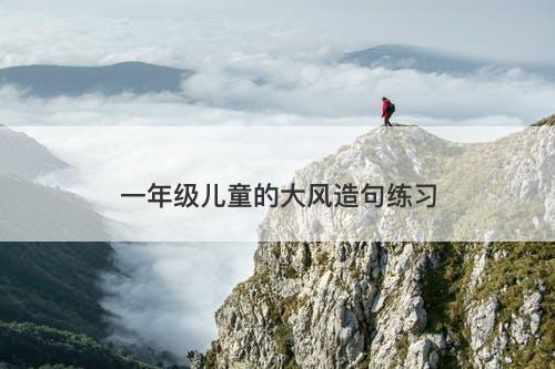 一年级儿童的大风造句练习