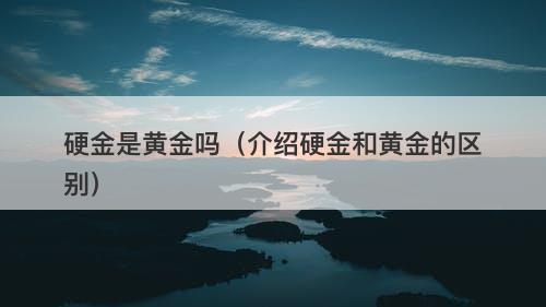 硬金是黄金吗（介绍硬金和黄金的区别）