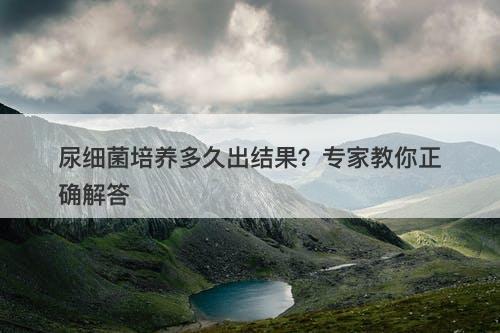 尿细菌培养多久出结果?专家教你正确解答