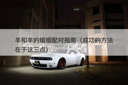 羊和羊的婚姻配对指南（成功的方法在于这三点）