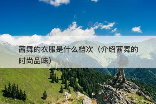 茜舞的衣服是什么档次(介绍茜舞的时尚品味)